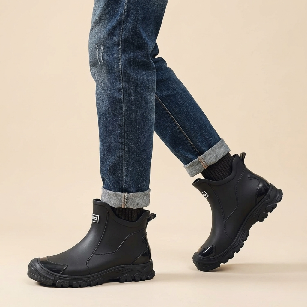 Bottines homme semelle crantée