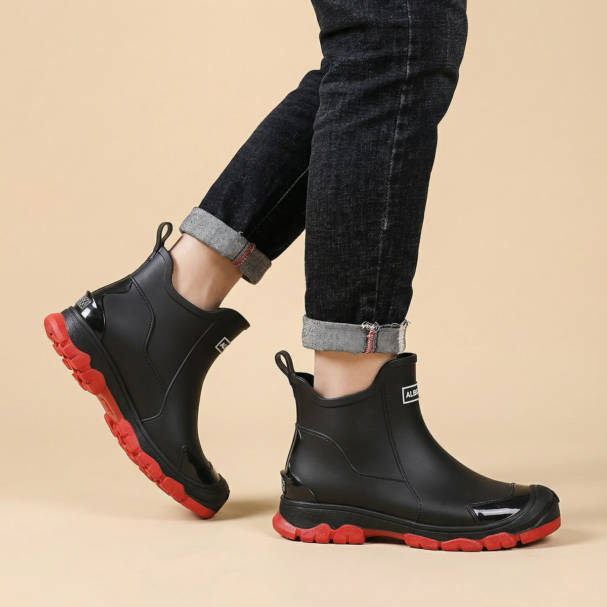 Bottines homme semelle crantée