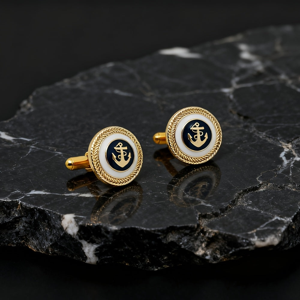 Boutons de manchette nautiques pour hommes