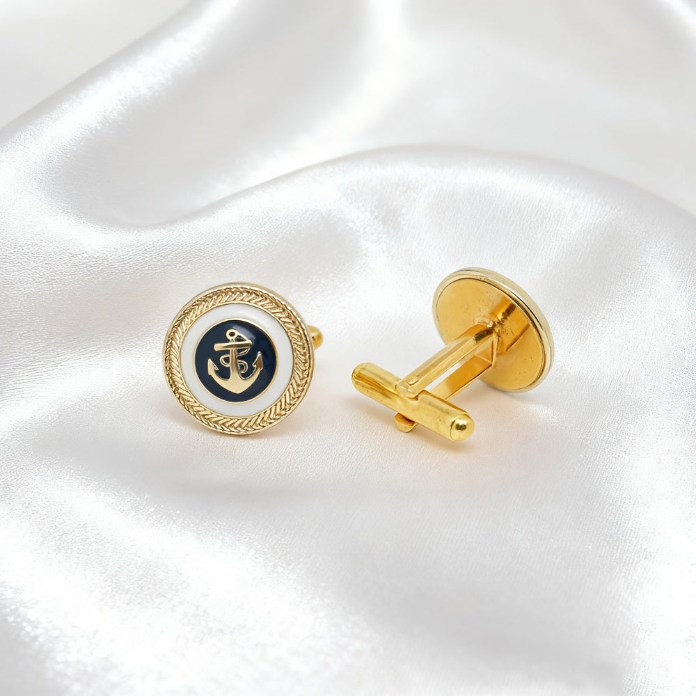 Boutons de manchette nautiques pour hommes