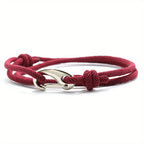 Bracelet homme à ancre marine