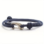 Bracelet homme à ancre marine