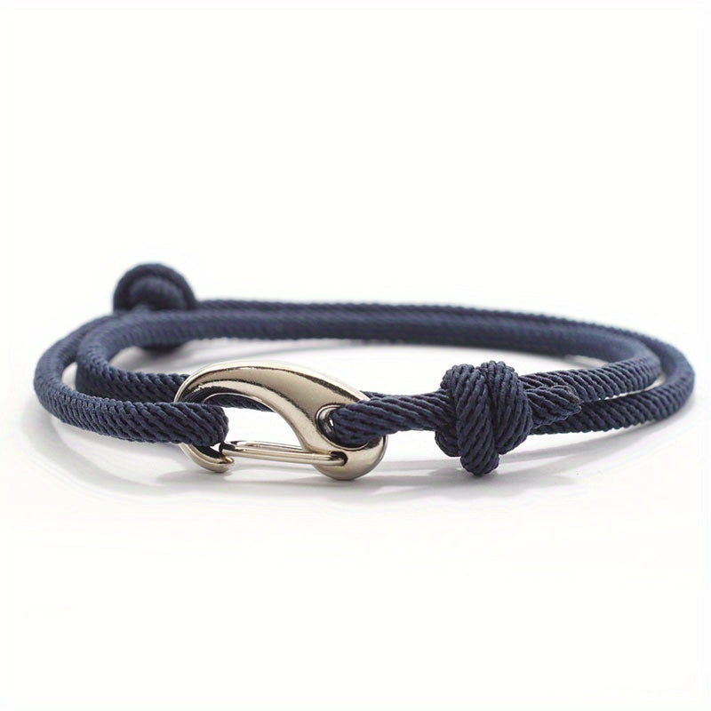 Bracelet homme à ancre marine
