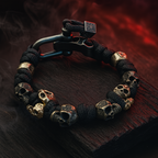 Bracelet homme à cordon perlé