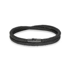 Bracelet homme tressé double tour