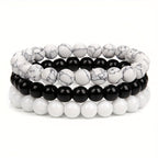 Bracelets homme à perles élastiques
