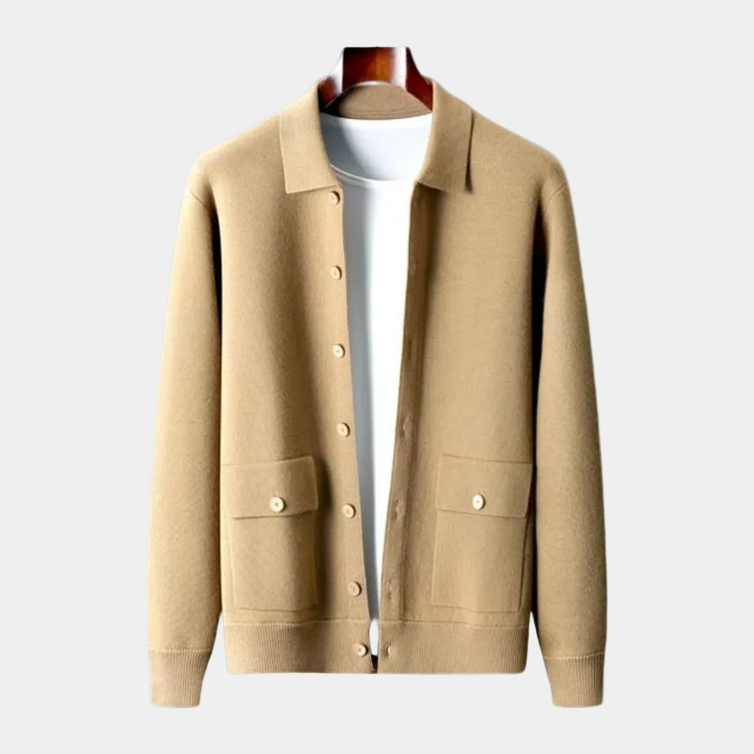 Cardigan homme boutonné