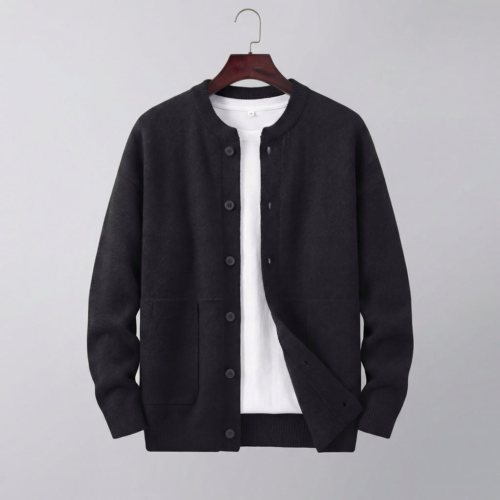Cardigan homme boutonné à poches