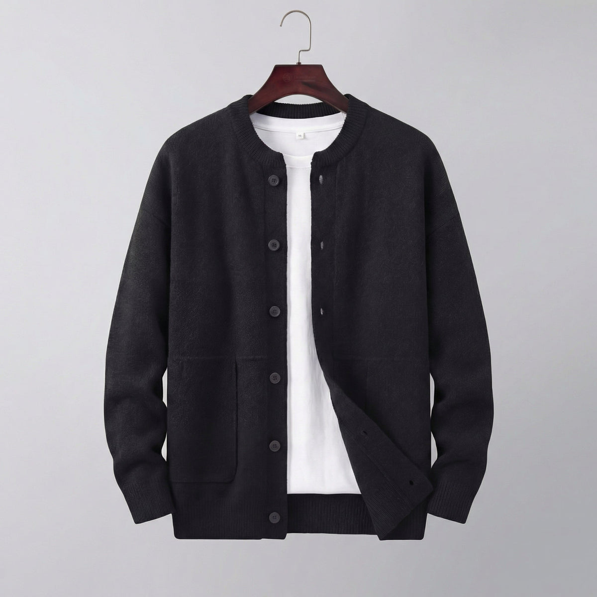 Cardigan homme boutonné à poches