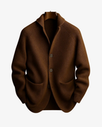 Cardigan homme en maille à col châle