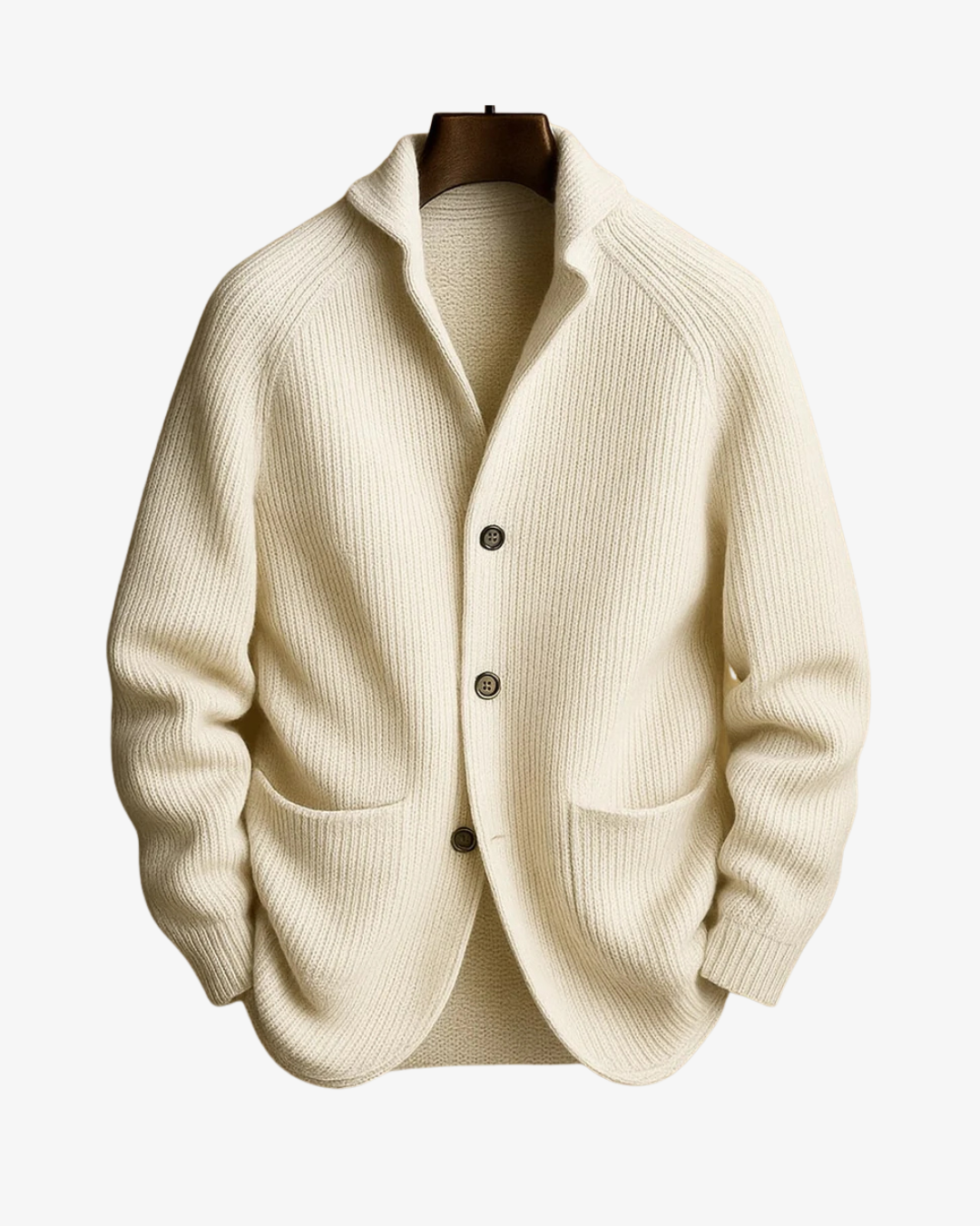 Cardigan homme en maille à col châle