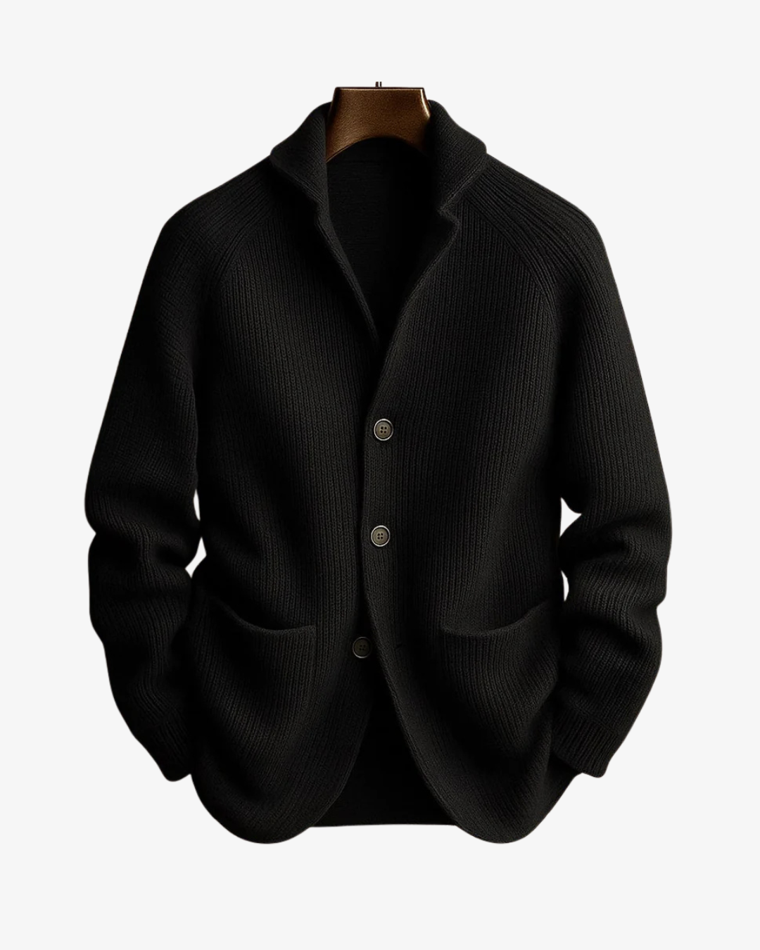 Cardigan homme en maille à col châle