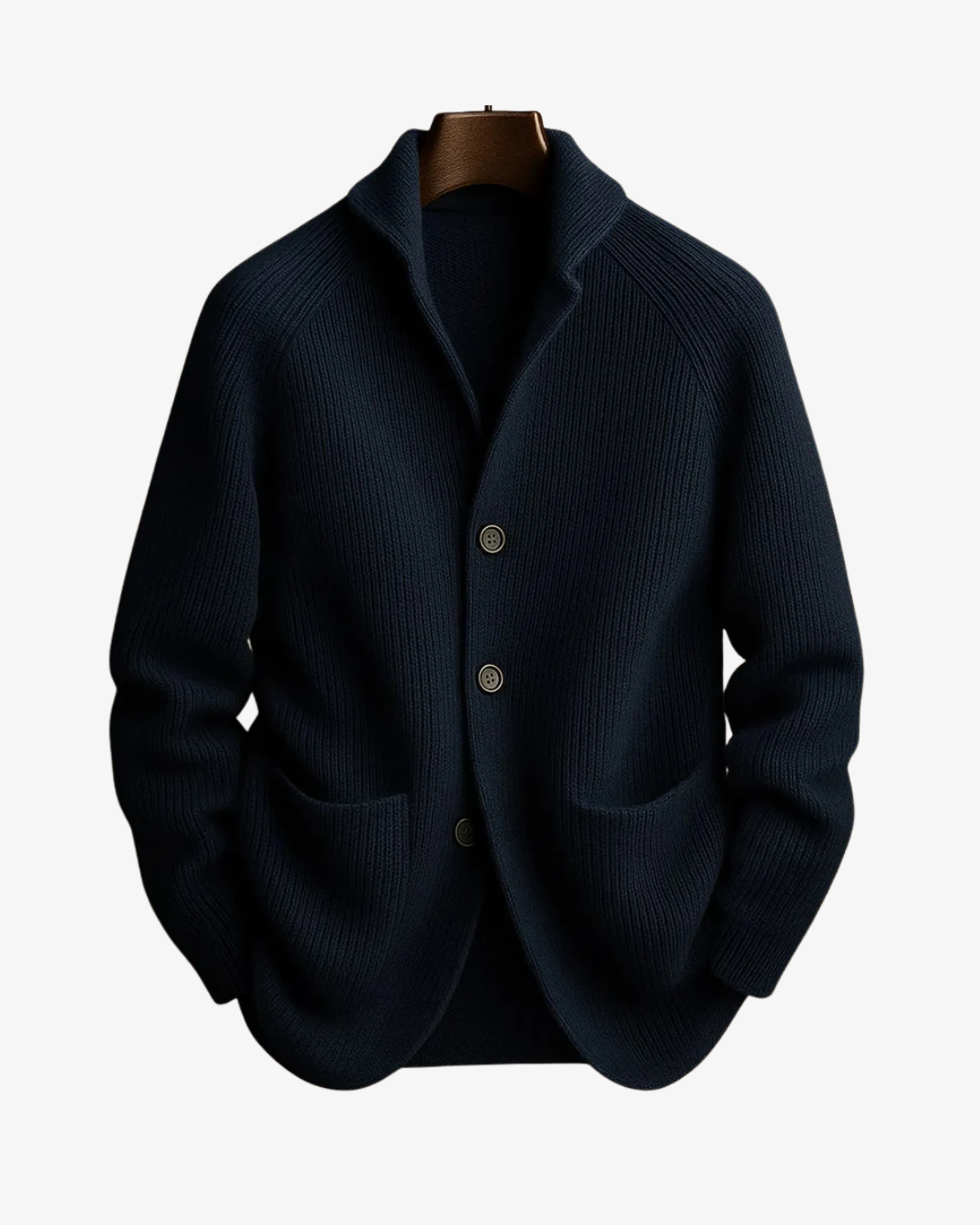 Cardigan homme en maille à col châle