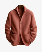 Cardigan homme en maille à col châle