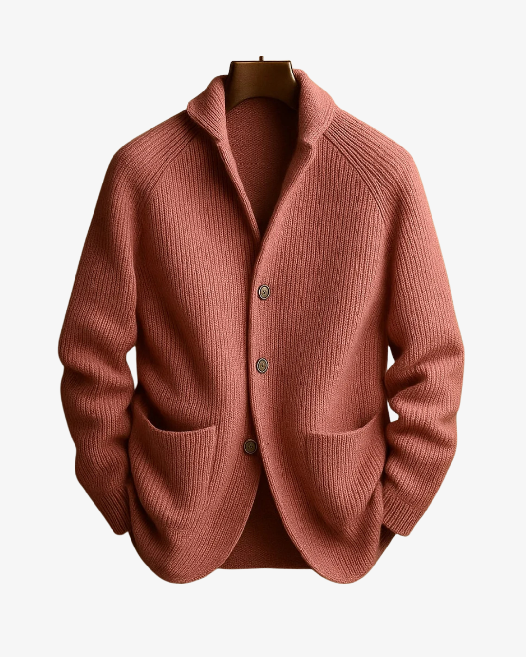 Cardigan homme en maille à col châle