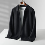 Cardigan homme zippé col chemise