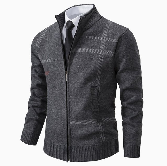 Cardigan homme zippé