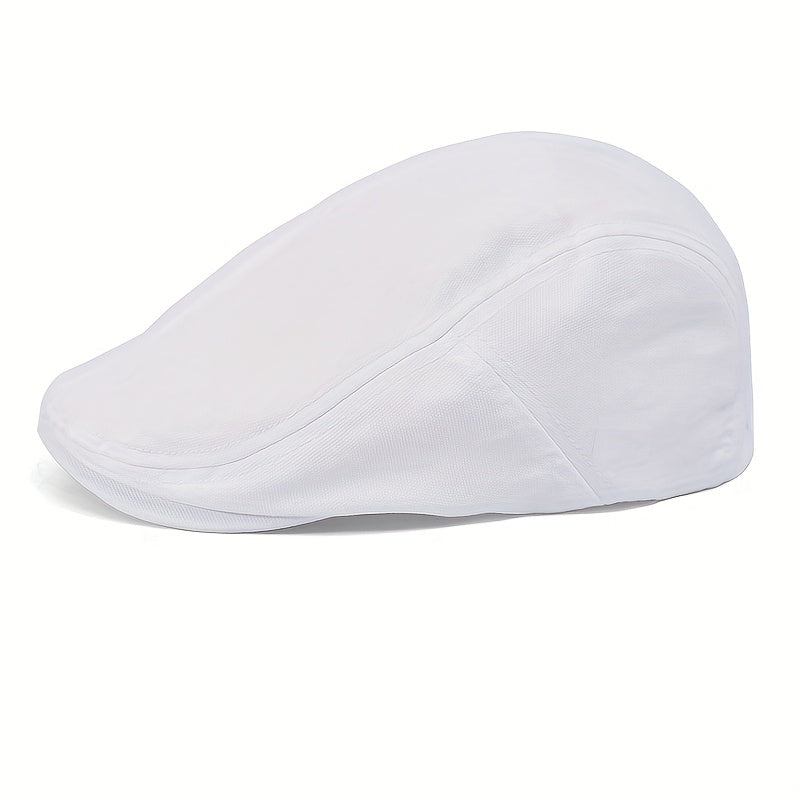 Casquette plate homme unie