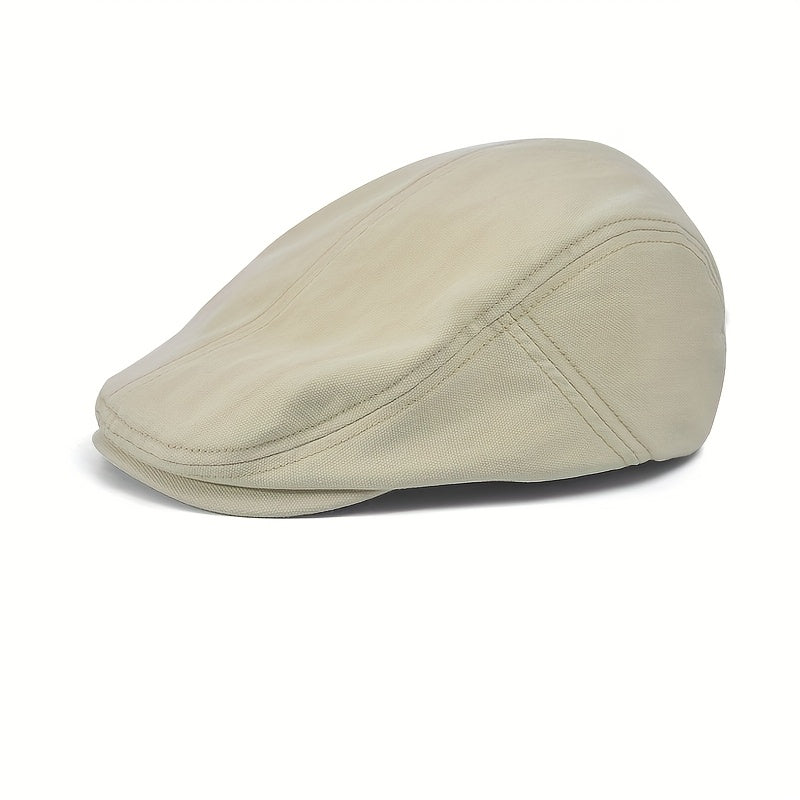 Casquette plate homme unie