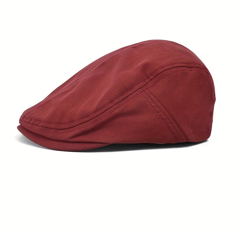Casquette plate homme unie