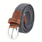 Ceinture homme tressée bicolore