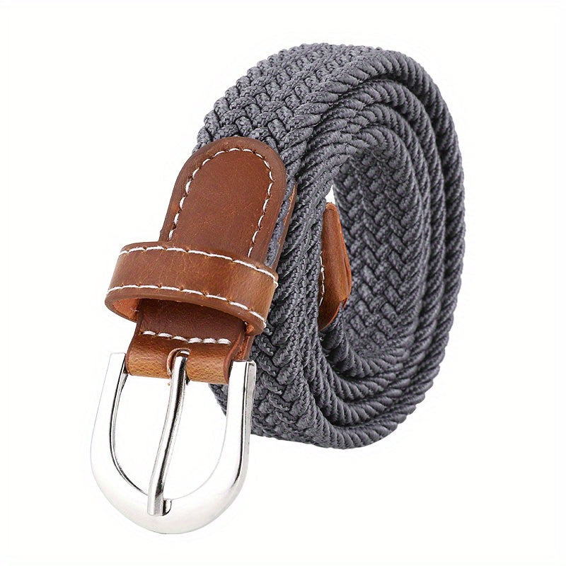 Ceinture homme tressée bicolore