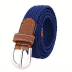 Ceinture homme tressée bicolore