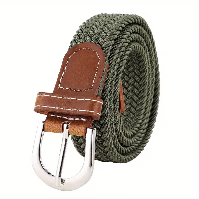 Ceinture homme tressée bicolore