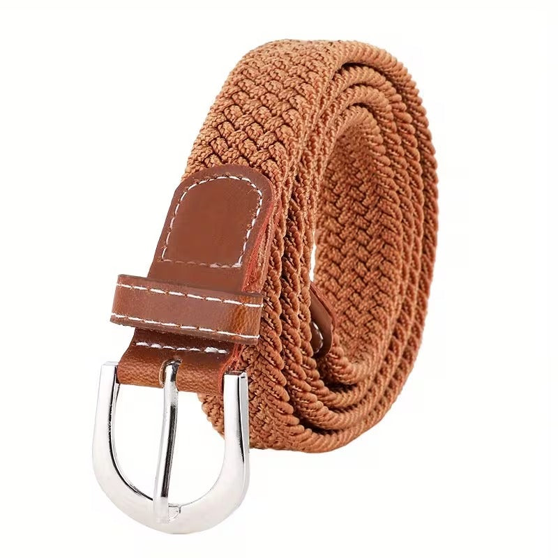Ceinture homme tressée bicolore
