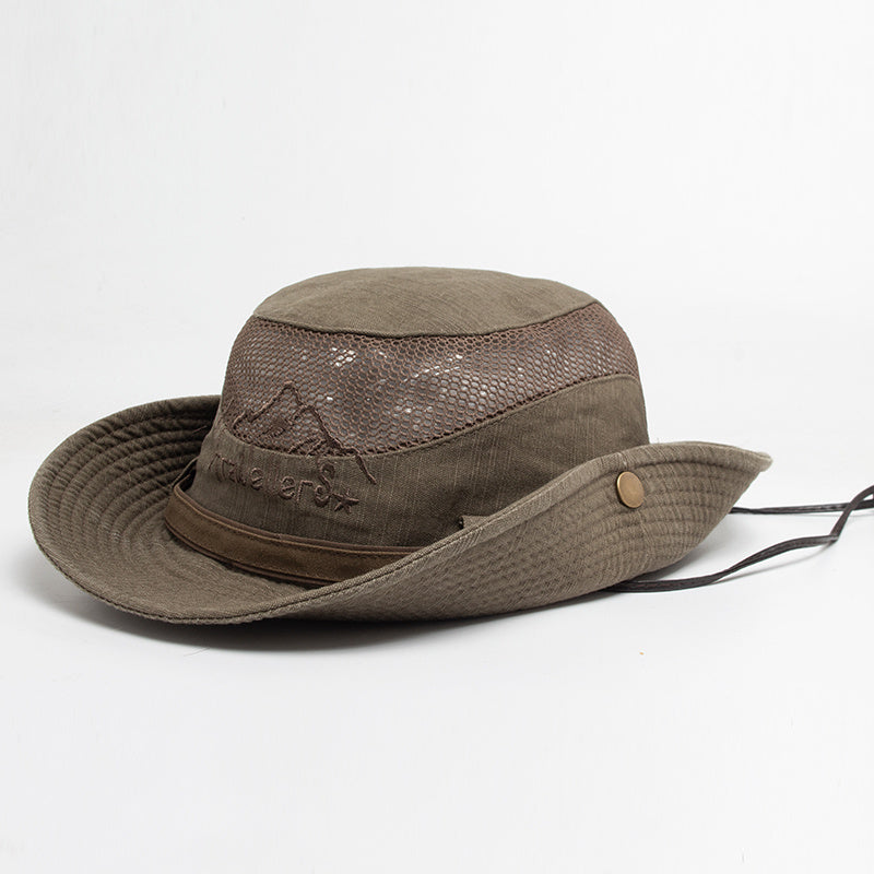 Chapeau de randonnée homme à large bord