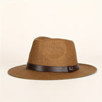 Chapeau fedora homme à large bord