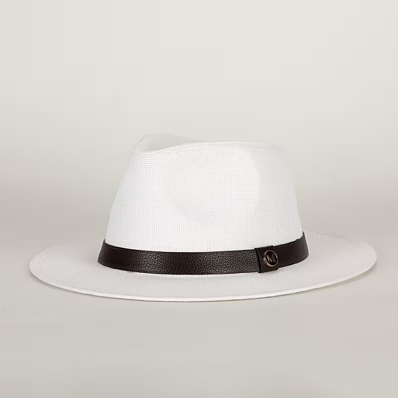 Chapeau fedora homme à large bord