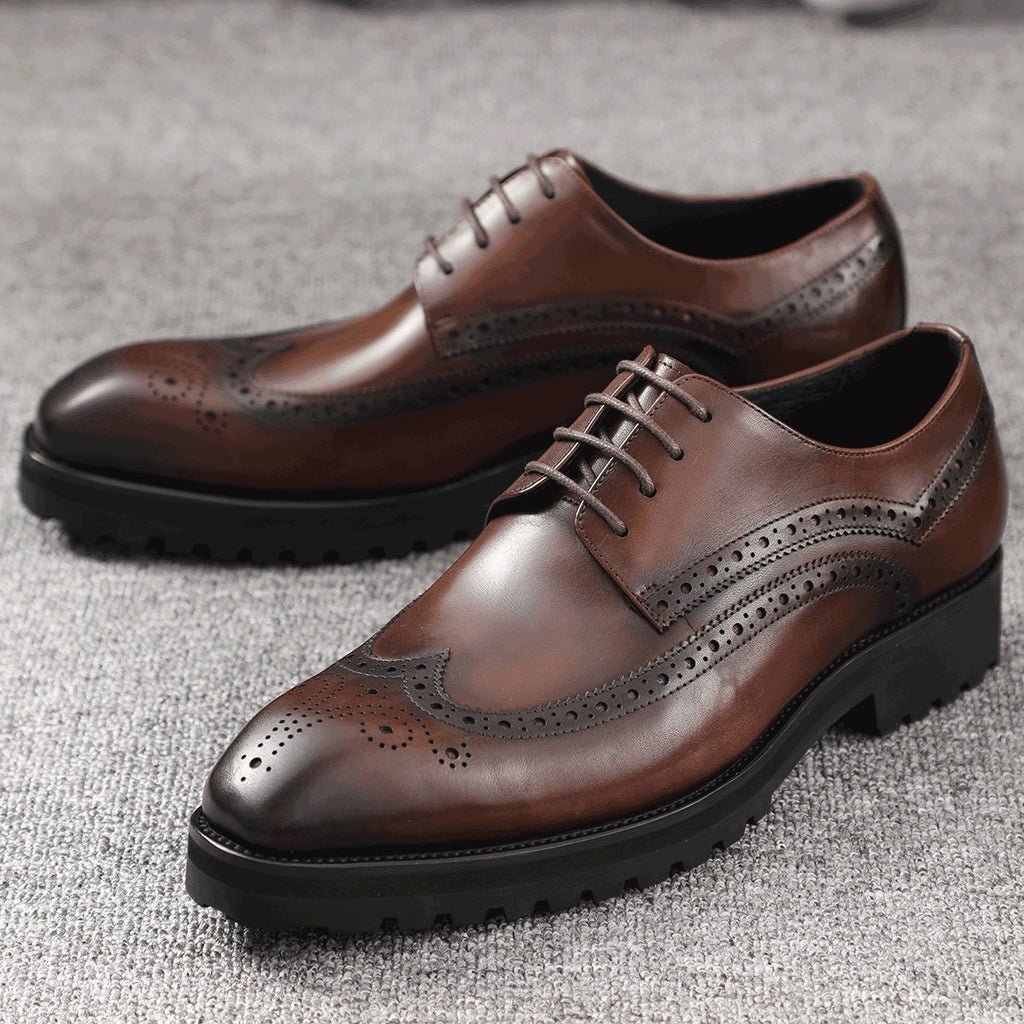 Chaussures Derby Brogue pour homme