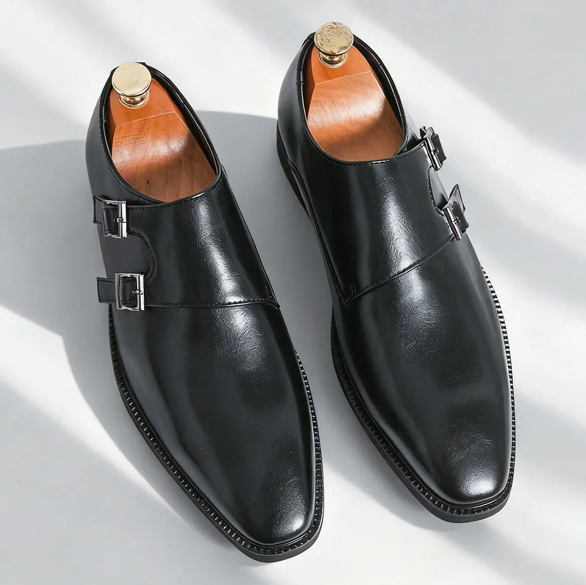 Chaussures homme à double boucle