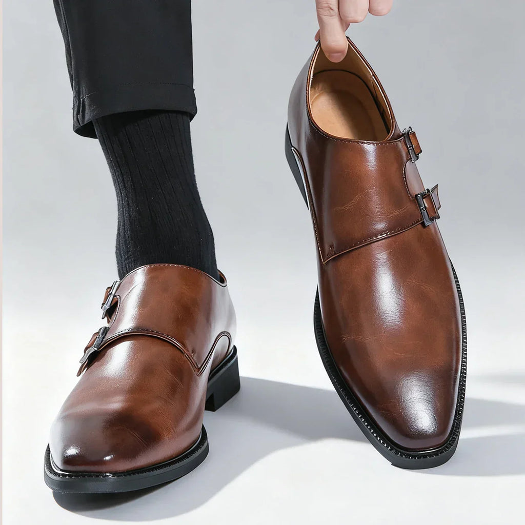 Chaussures homme à double boucle