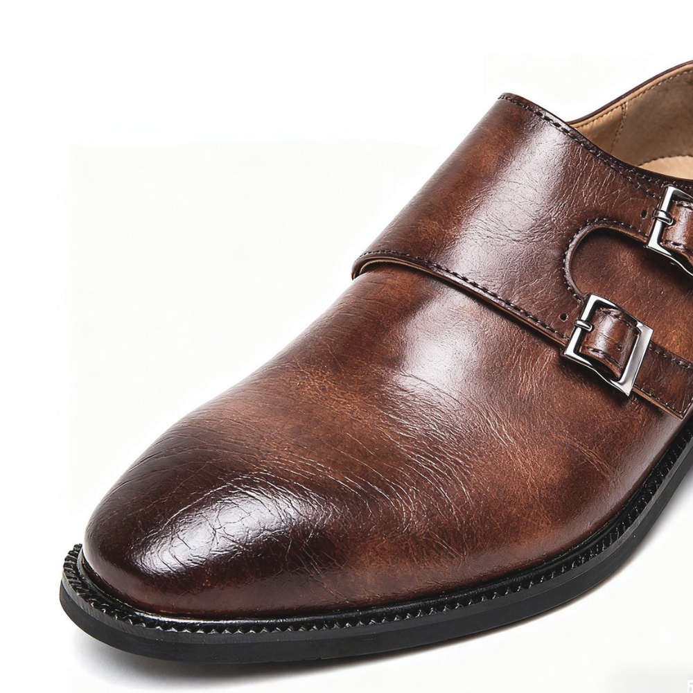 Chaussures homme à double boucle