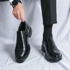 Chaussures homme à enfiler perforées