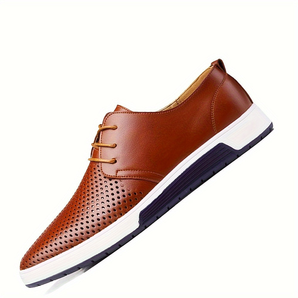 Chaussures homme à lacets perforées