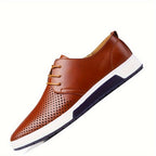 Chaussures homme à lacets perforées