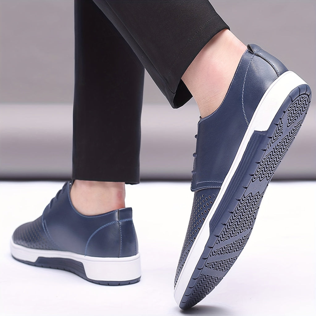 Chaussures homme à lacets perforées