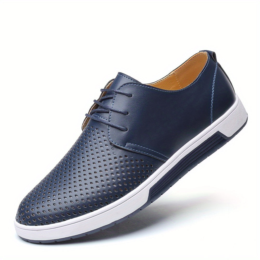 Chaussures homme à lacets perforées