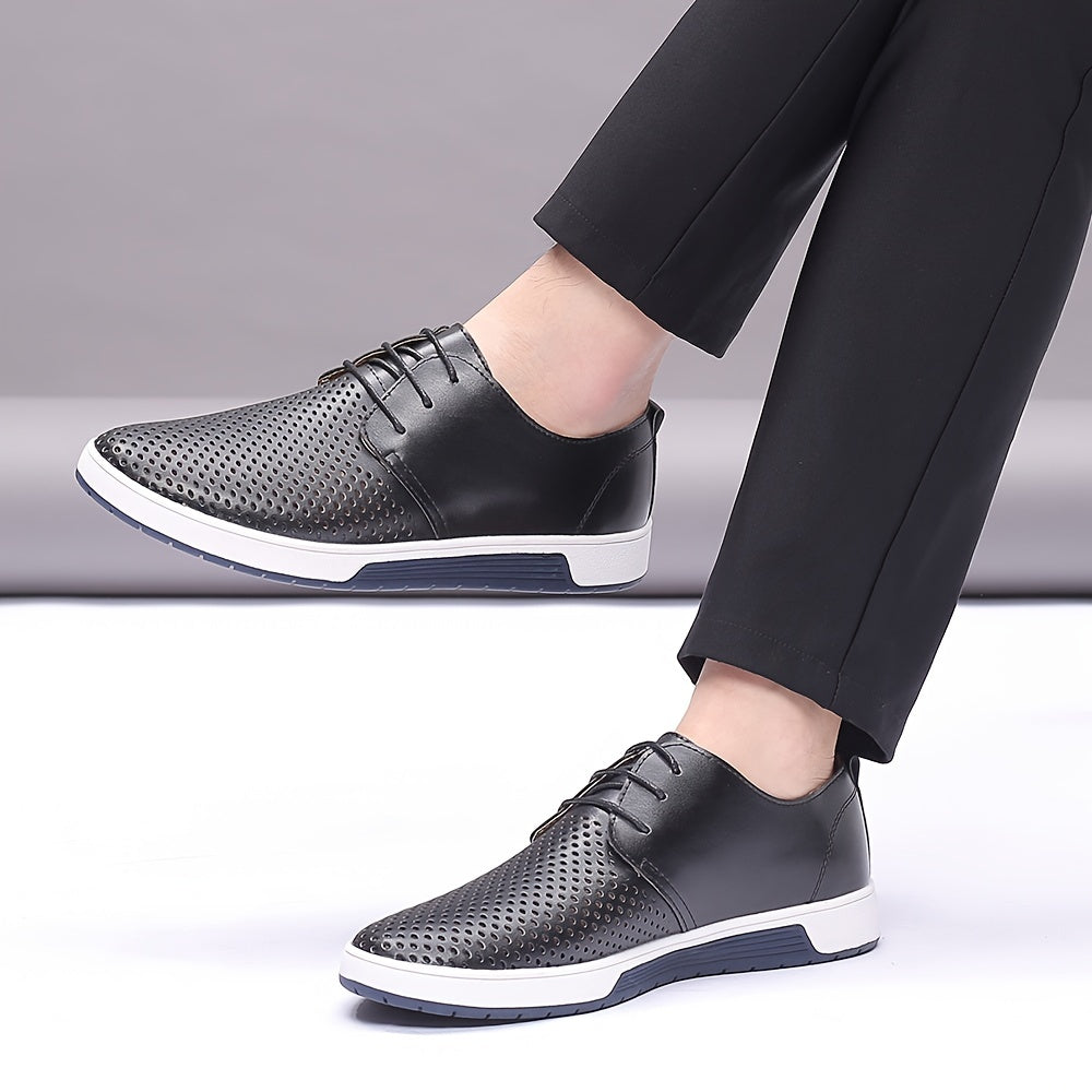 Chaussures homme à lacets perforées