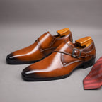 Chaussures Monk Strap à boucle pour homme