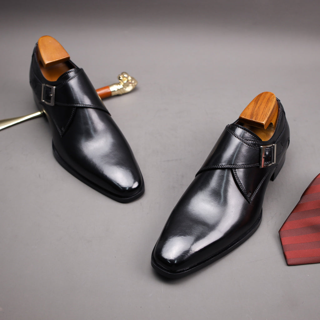 Chaussures Monk Strap à boucle pour homme