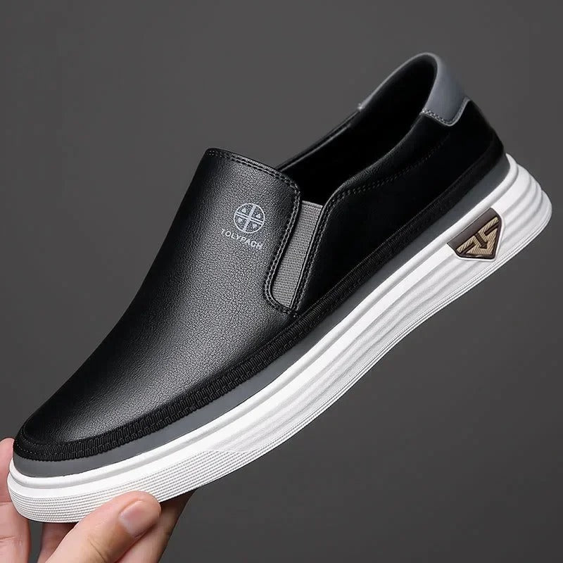 Chaussures sans lacets pour homme avec côtés élastiques