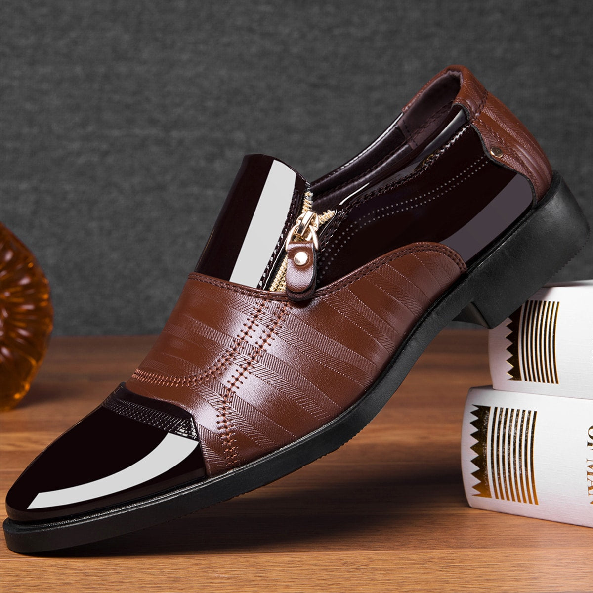 Chaussures ville homme zippées