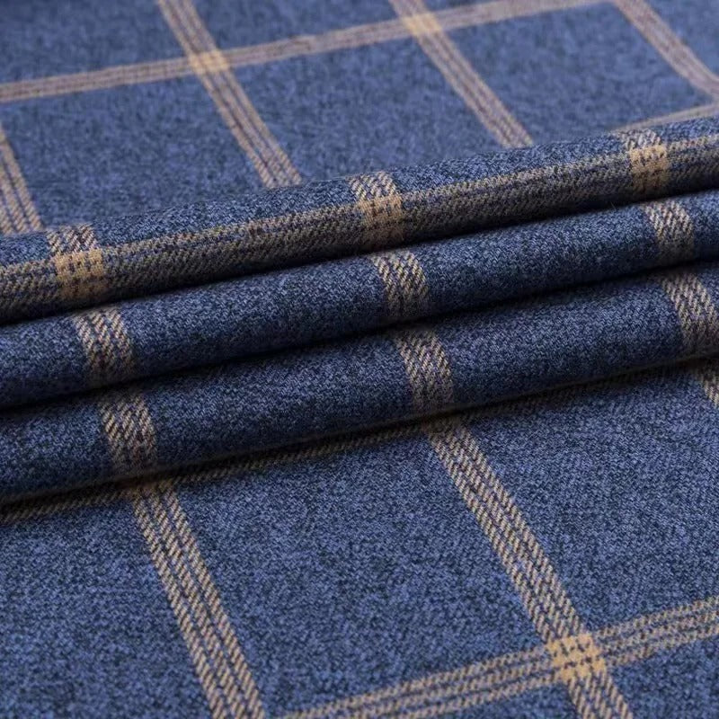 Chemise à carreaux boutonnée pour homme