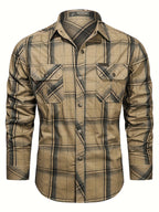 Chemise à carreaux pour homme