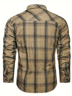 Chemise à carreaux pour homme
