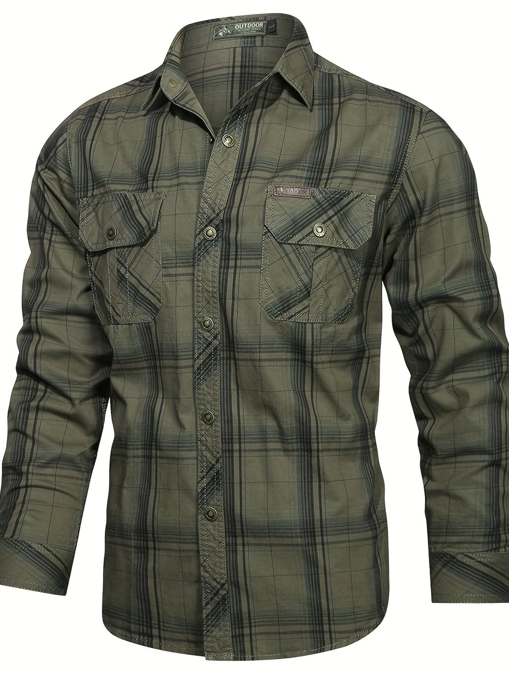 Chemise à carreaux pour homme